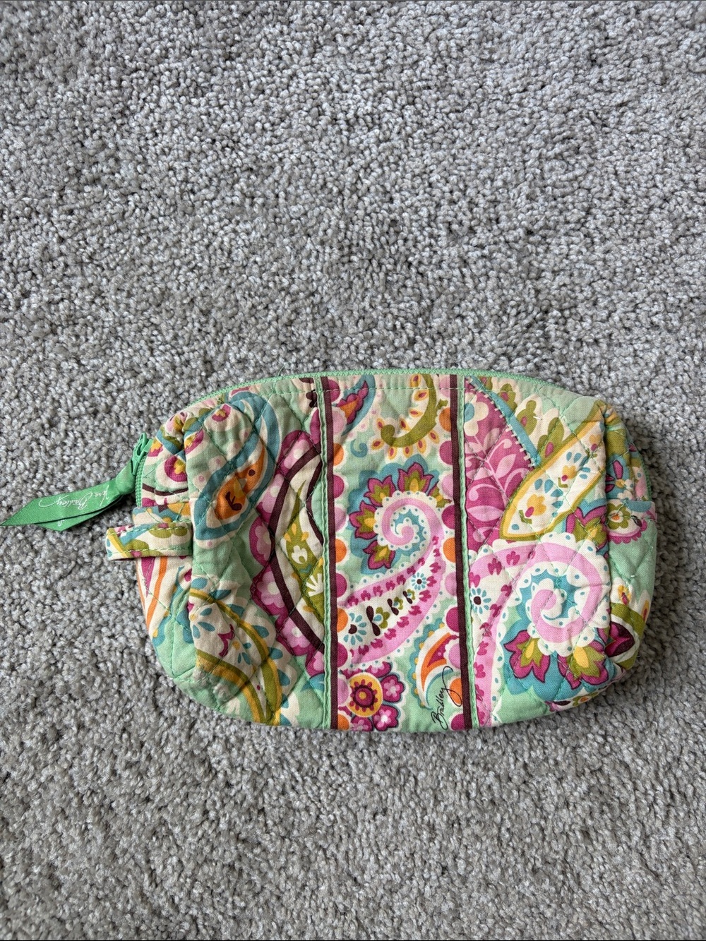 Quilted Vera Bradley Cosmetic Pouch